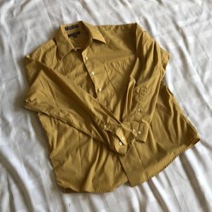 2/$12 💙 Gold Croft & Barrow Dress Shirt